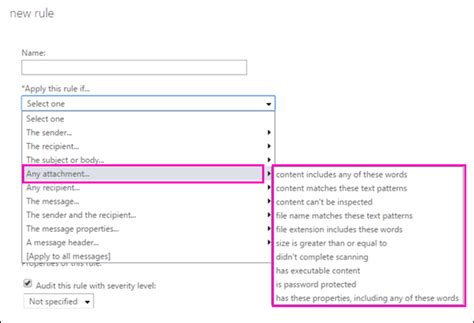 Manage mail flow rules in Exchange Online .